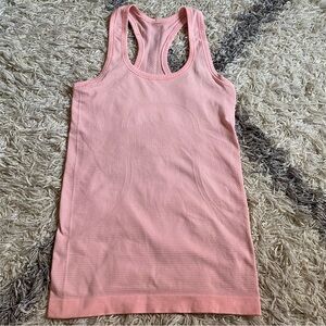 Lululemon Swiftly Tech Sleeveless Tank Waist Length In Light Pink Size 2